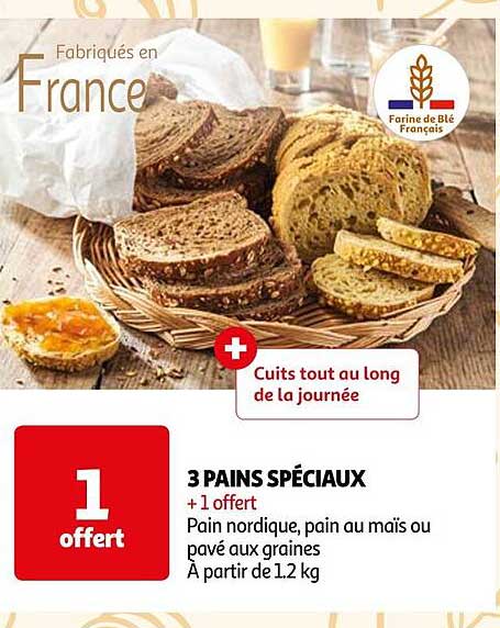 3 pains spéciaux