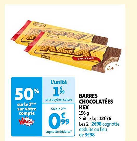 Barres Chocolatées Kex
