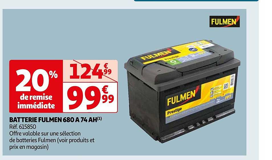 batterie fulmen 680 a 74 ah