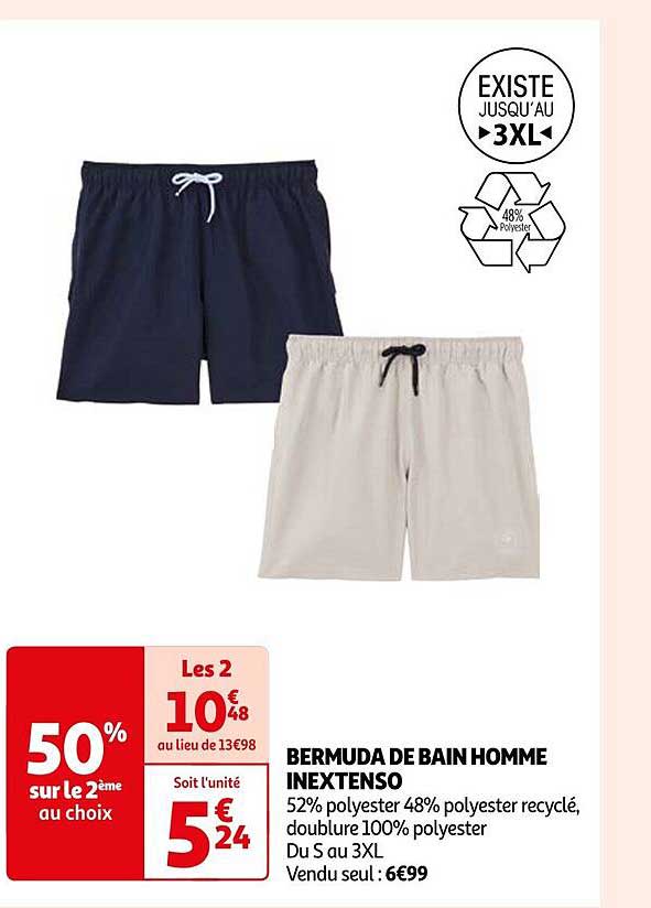 Bermuda De Bain Homme Inextenso