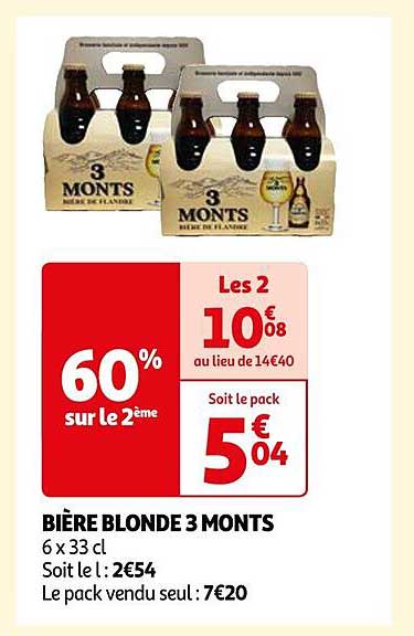 bière blonde 3 monts