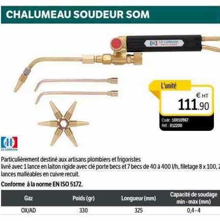 chalumeau soudeur som