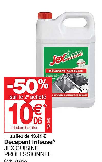 Décapant Friteuse Jex Cuisine Professionnel