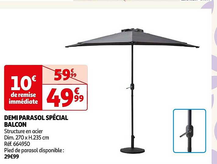 Demi Parasol Spécial Balcon