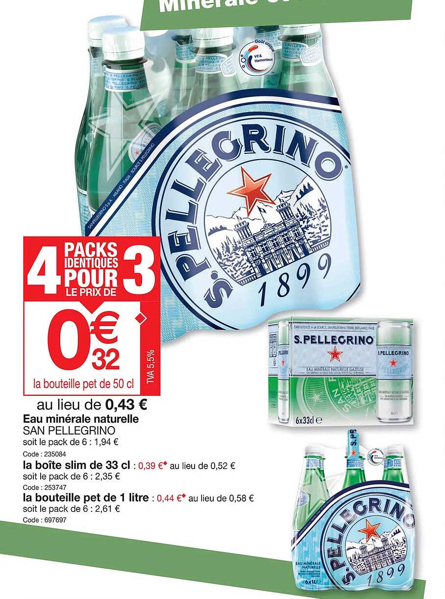 eau minérale naturelle san pellegrino