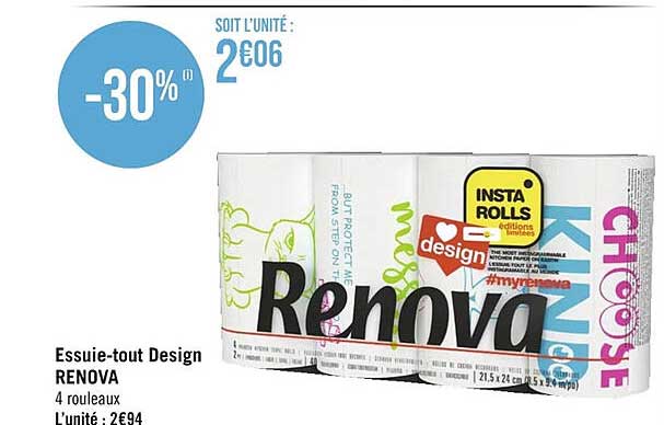 essuie-tout design renova