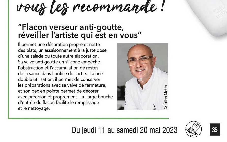 Flacon Verseur Anti-goutte