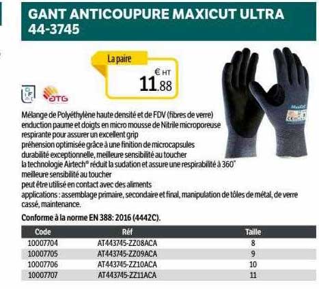 gant anticoupure maxicut ultra 44-3745
