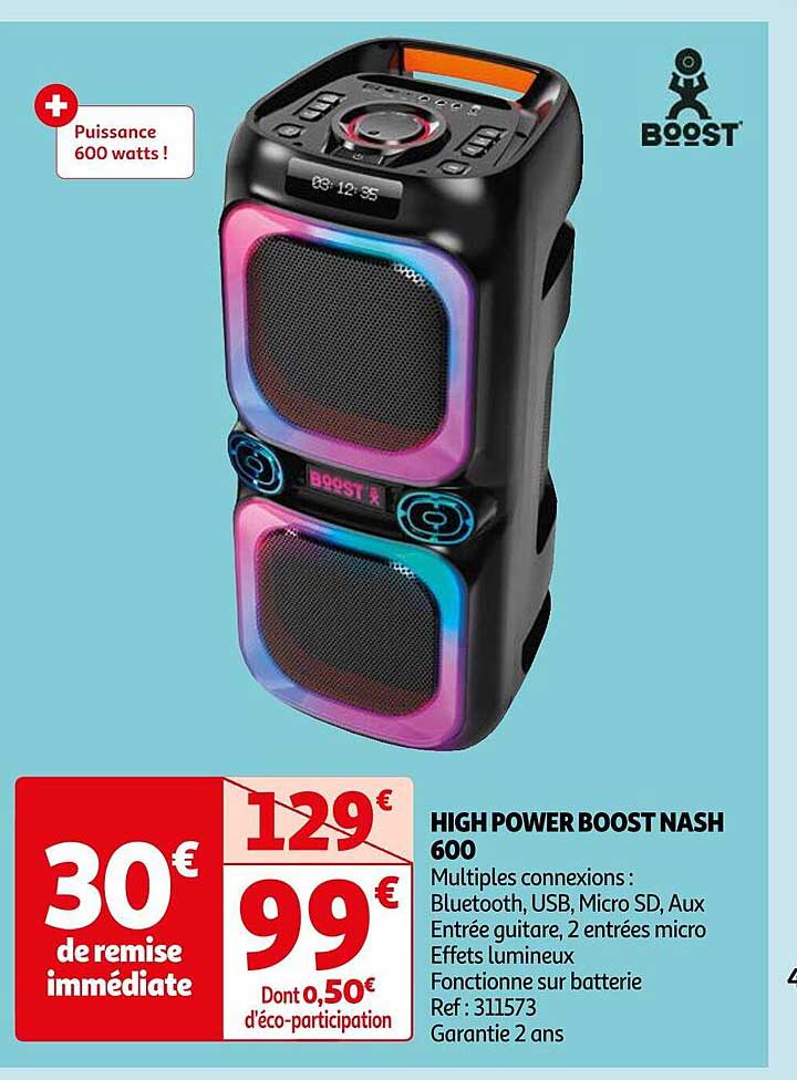 high power boost nash 600