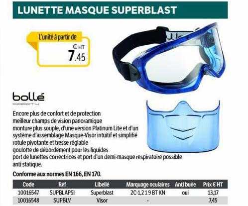 lunette masque superblast bollé