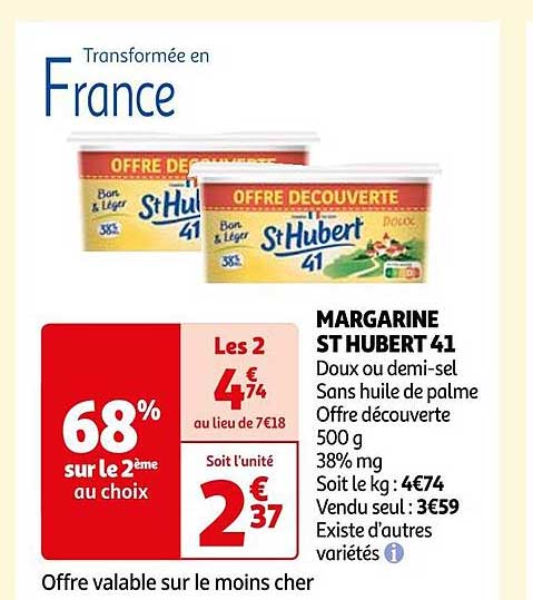 margarine st hubert 41