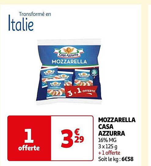 mozzarella casa azzurra