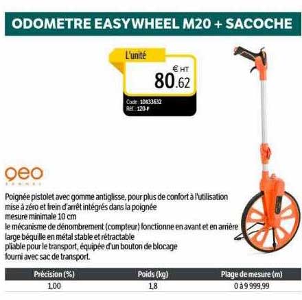 odomètre easywheel m20 + sacoche géo