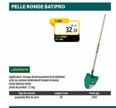 pelle ronde batipro leborgne