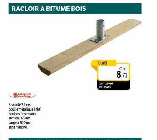 Racloir à Bitume Bois