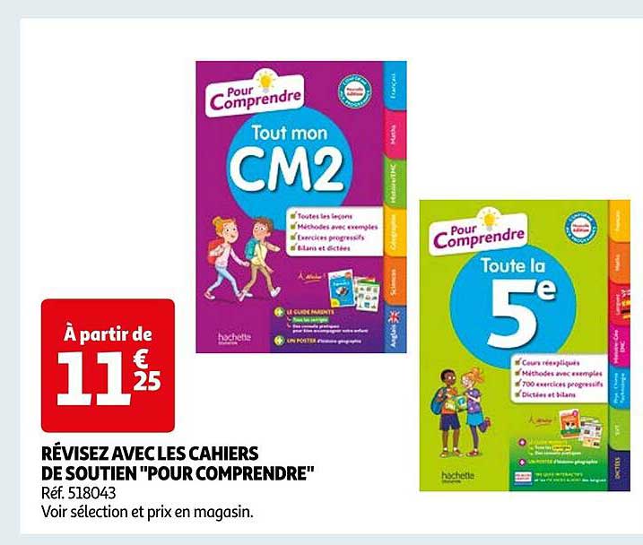 révisez avec les cahiers de soutien "pour comprendre"