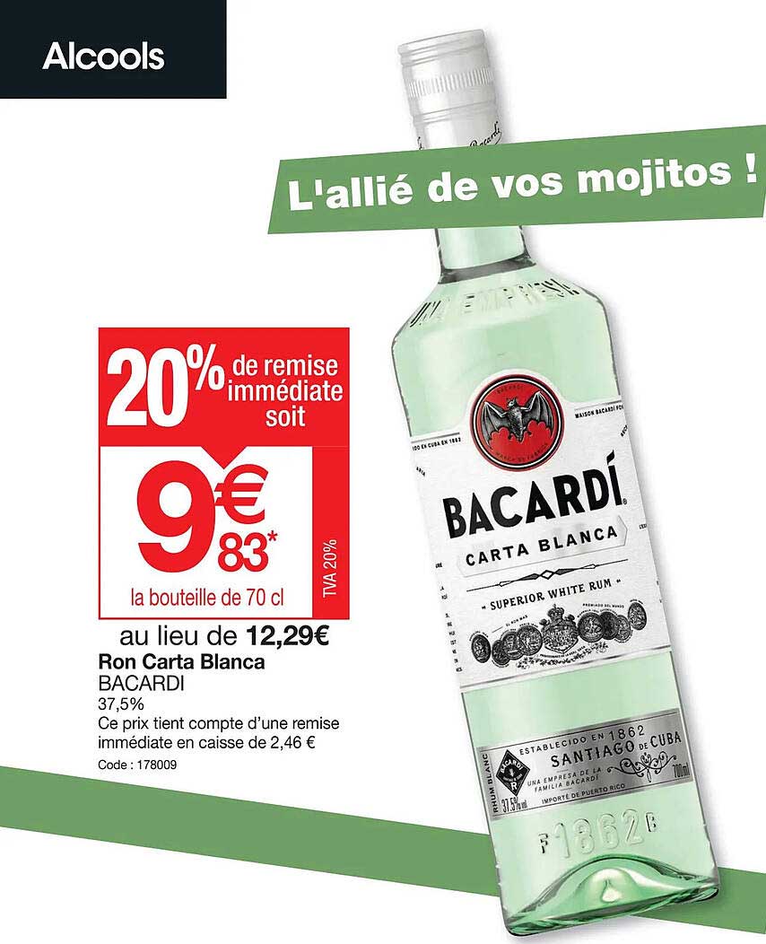 ron carta blanca bacardi