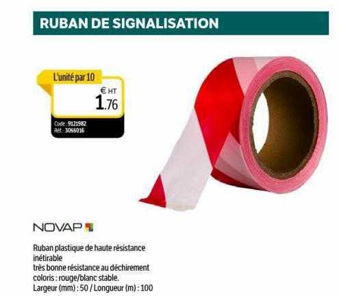 ruban plastique de haute résistance inétirable novap