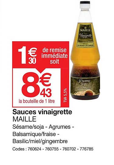 Sauces Vinaigrette Maille