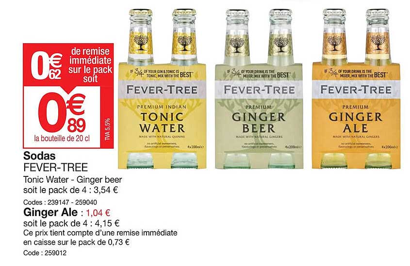 sodas fever-tree