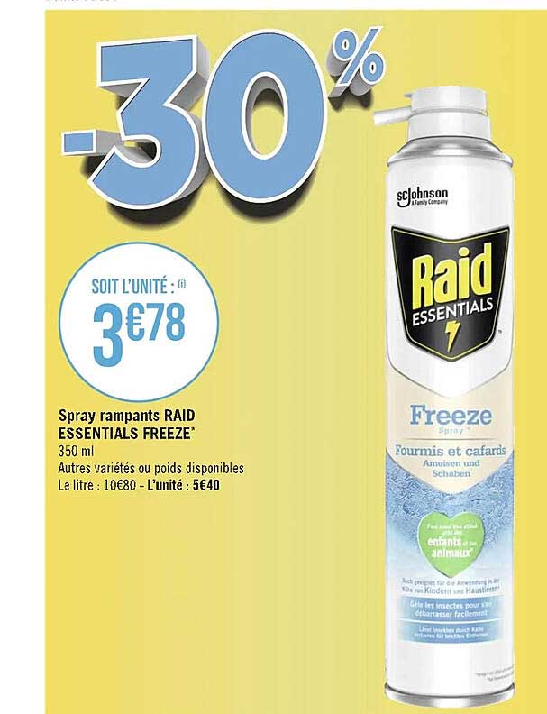 spray rampants raid essentials freeze