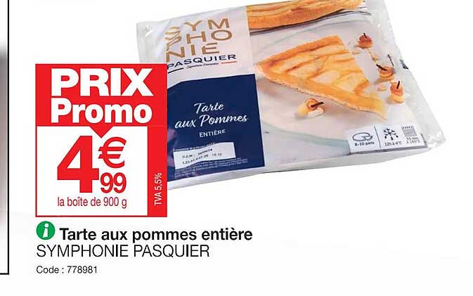 Tarte Aux Pommes Entière Symphonie Pasquier