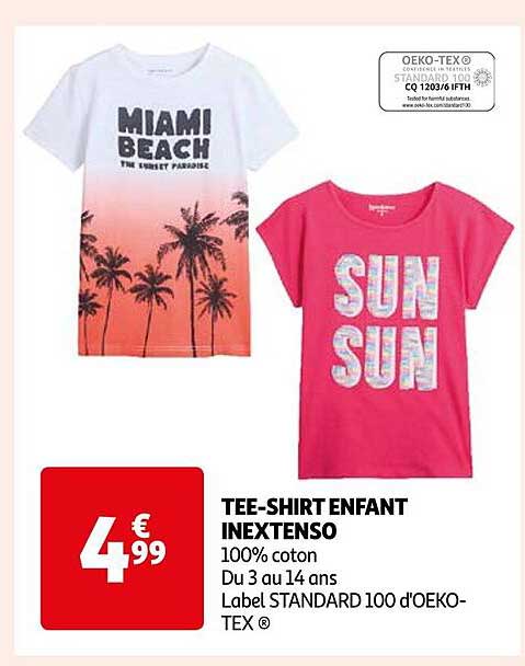 tee-shirt enfant inextenso
