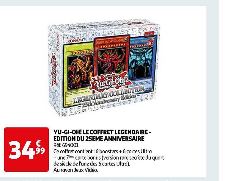 yu-gi-oh! le coffret légendaire - édition du 25ème anniversaire