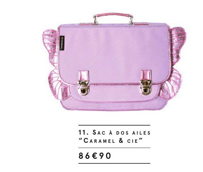 11. sac à dos ailes "caramel 7 cie"