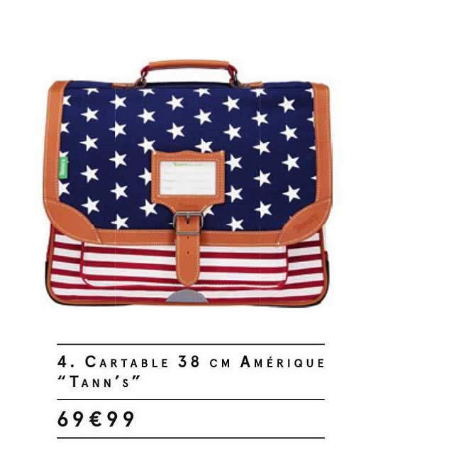 4. cartable 38 cm amerique