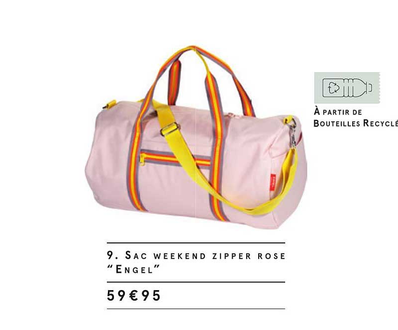 9. sac weekend zipper rose "engel"