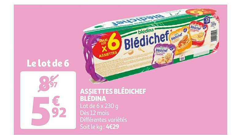 Assiettes Blédichef Blédina