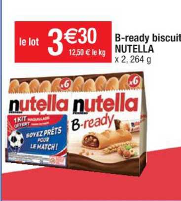 b-ready biscuit nutella