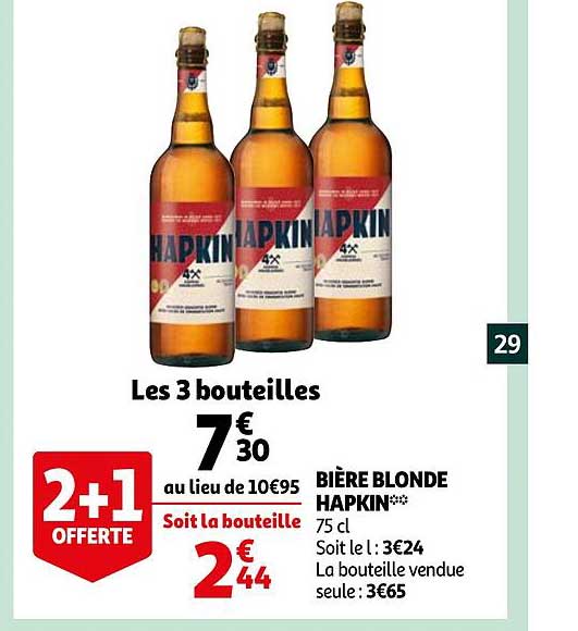 bière blonde hapkin