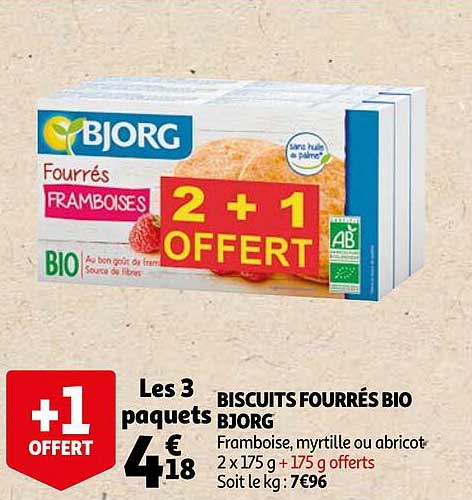 Biscuit Fourrés Bio Bjorg