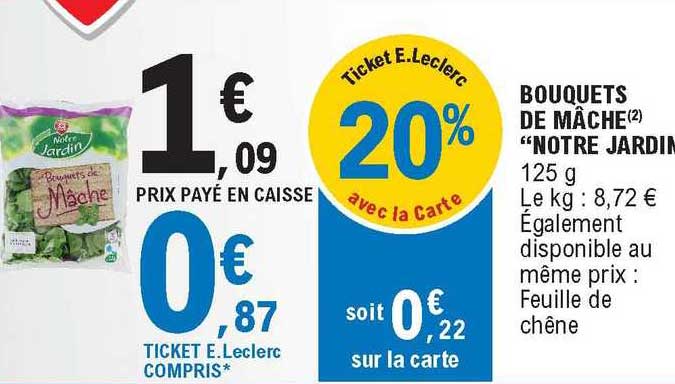 bouquets de mâche "notre jardin"