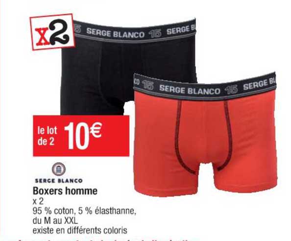 boxers homme serge blanco