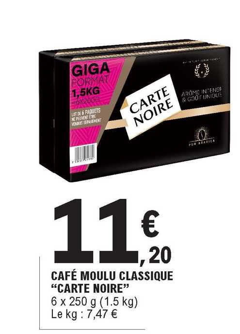 Café Moulu Classique "carte Noire"