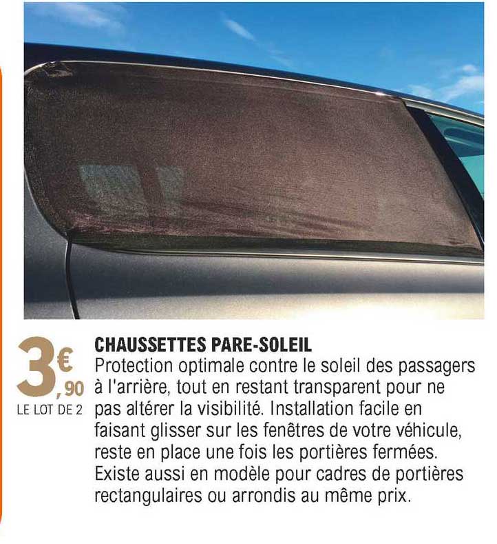 chaussettes pare-soleil