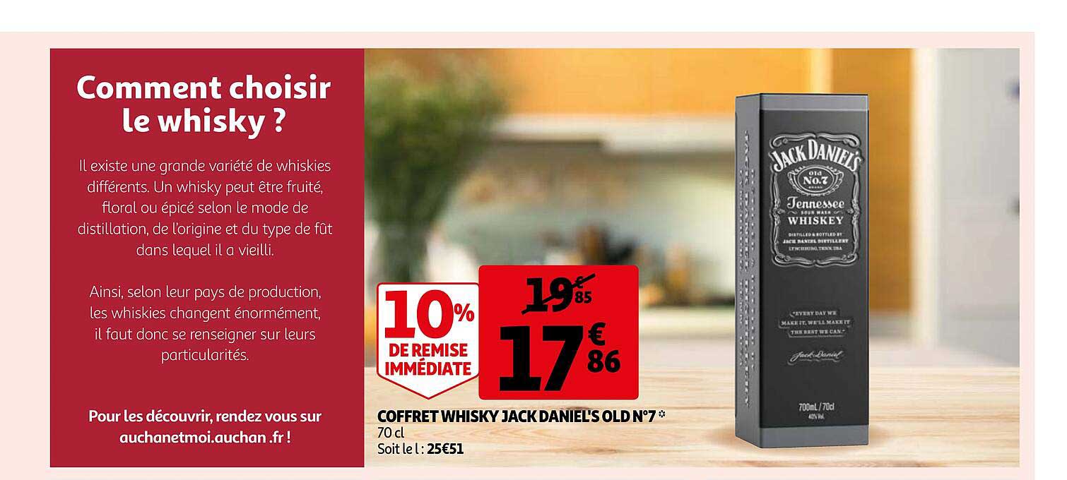 coffret whisky jack daniel's old n°7