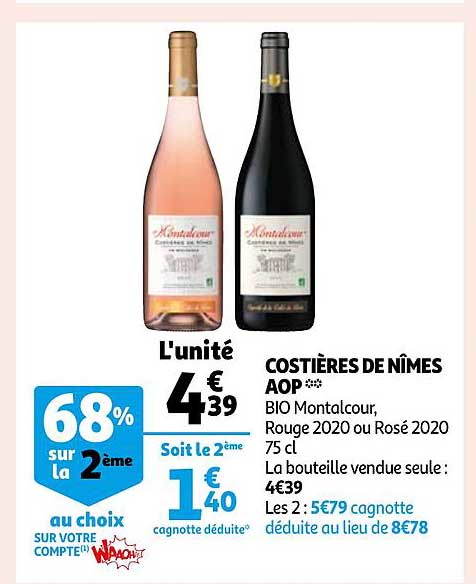 costières de nômes aop bio montalcour