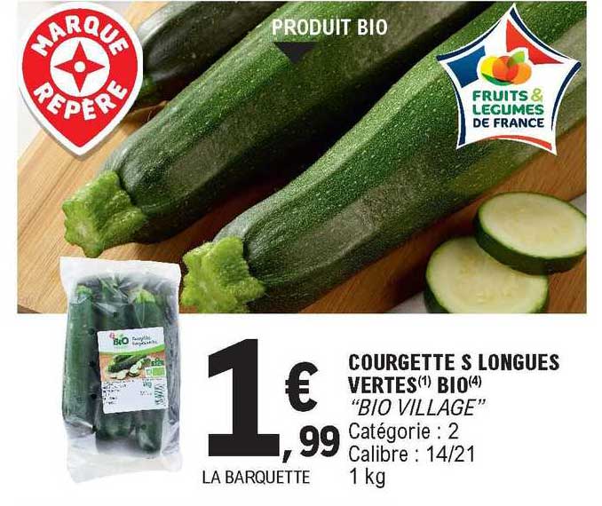 Courgette S Longues Vertes Bio "bio Village"