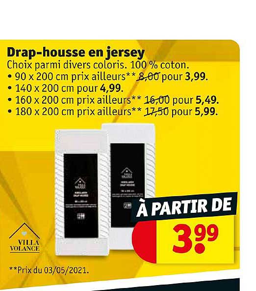 drap-housse en jersey