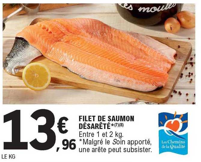 filet de saumon désarêté