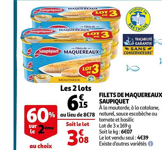 Filets De Maquereaux Saupiquet