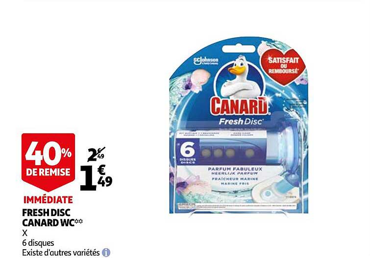 fresh disc canard wc