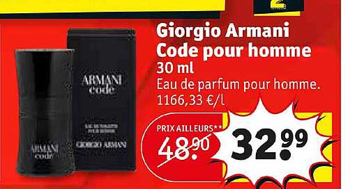 giorgio armani code pour homme