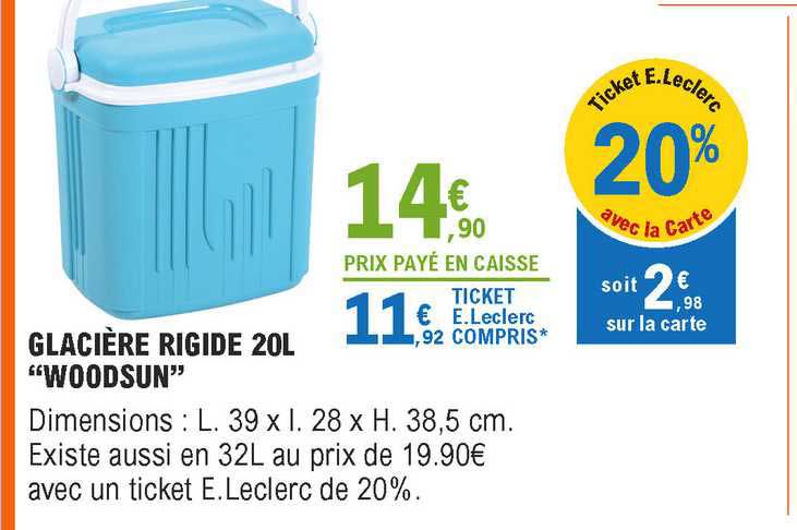 Glacière Rigide 20l "woodsun"
