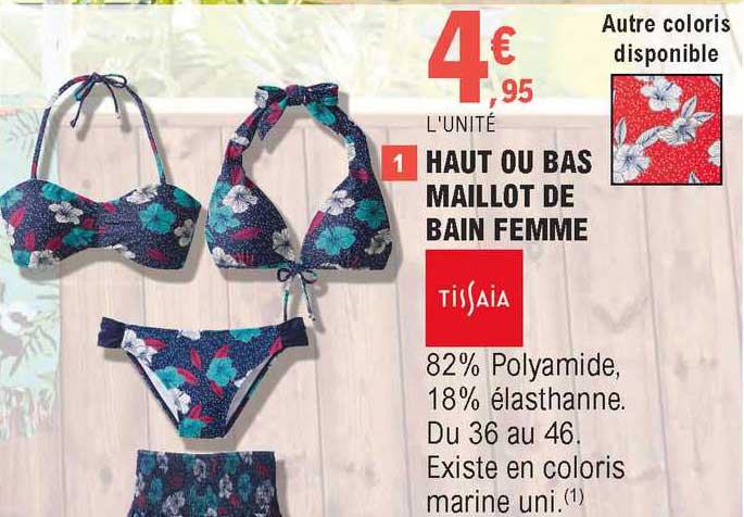 Haut O Bas Maillot De Bain Femme Tissaia