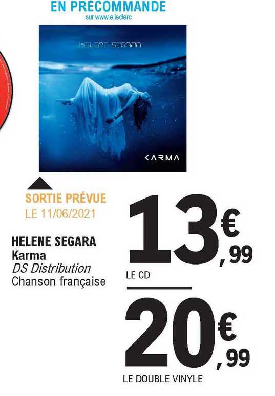 helene segara karma ds distribution chanson française